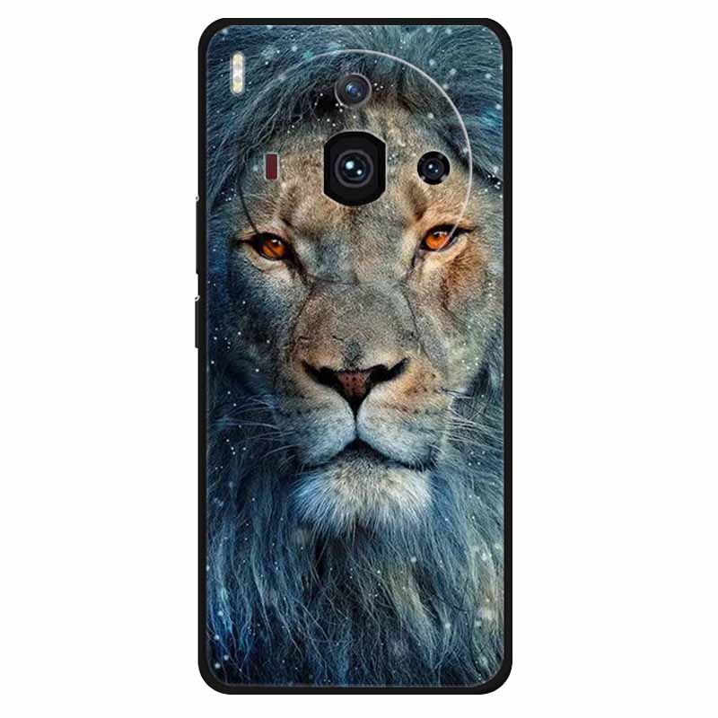 Für Nubia Z50S Pro Hülle Mode Schutz Silikon Bemaltes TPU Hülle für ZTE Nubia Z50S Pro 5G Cover NX713J Süß Weich Löwen