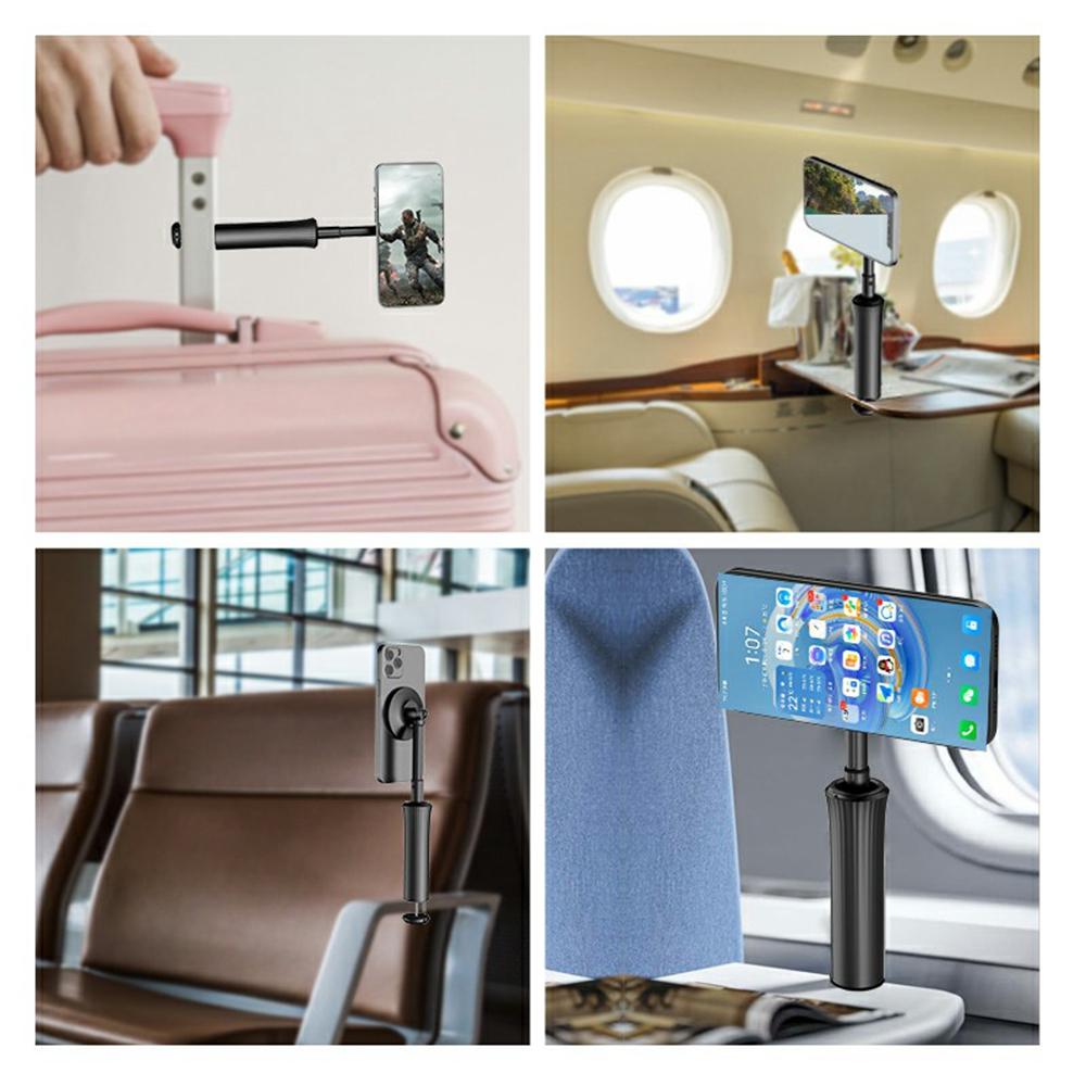 A004 Travel Magnetic Phone Stand with Tripod 360-Degree Rotation Lightweight Portable Phone Holder