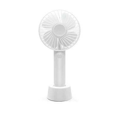 Handheld Fan White USB Charging 3 Speeds 1200mAh Battery Strong Power Mini Portable Fan for Home