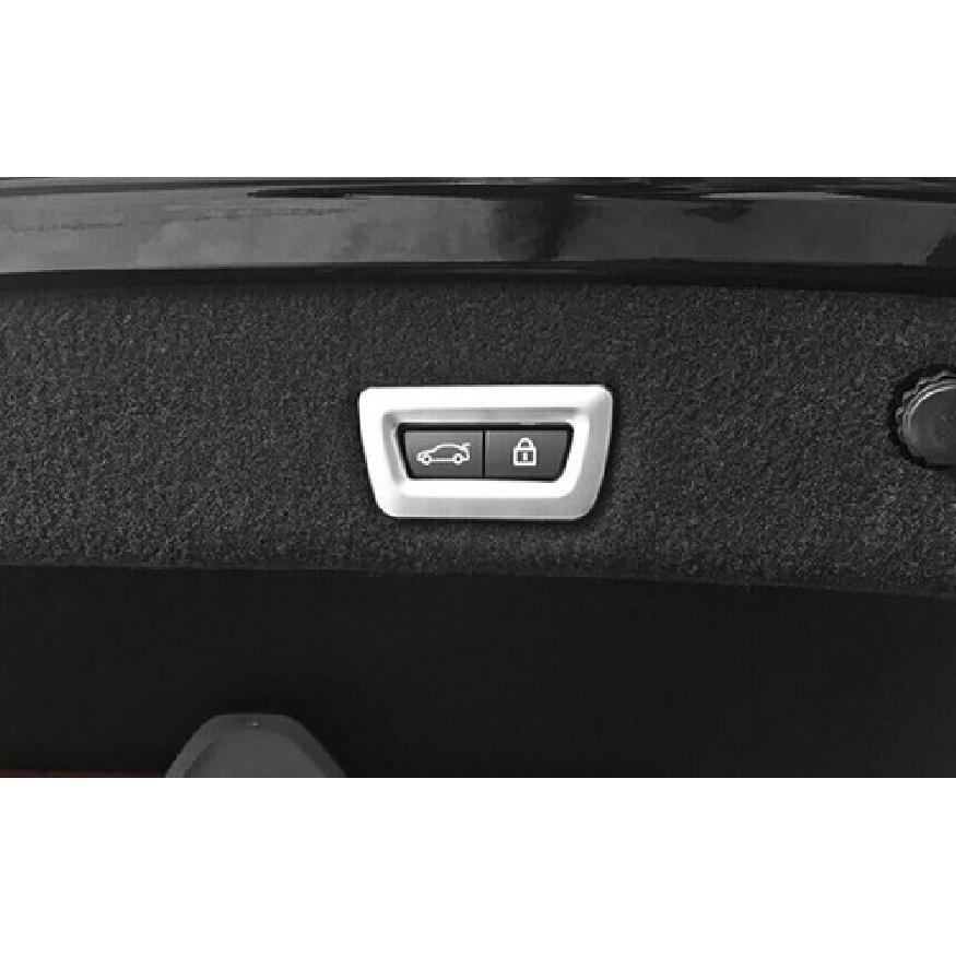 Rear Door Switch Cover Matte Silver 2011-17 Inner Tailgate Fit For BMW 5 Series