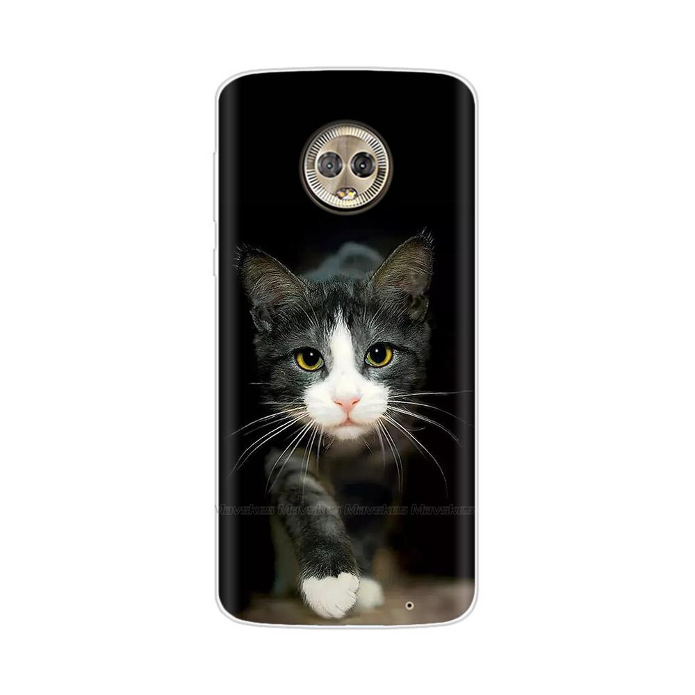 For Moto G6 Play Case TPU Soft Paint Animal Silicone Clear Cover for Motorola Moto G6 Play Plus G6Play Cases Protective Shell