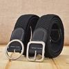 Weaving Waist Belt, Female Ins Style, Student Elastic Elastic Waistband, Trendy Fashion, Versatile Men's Canvas Military Trainin
