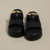Thick-soled Slippers Women's Summer New Light Luxury 2025 Women's Shoes Cool Slippers Wear Retro Open-toed Muffin Bottom Slippers Women