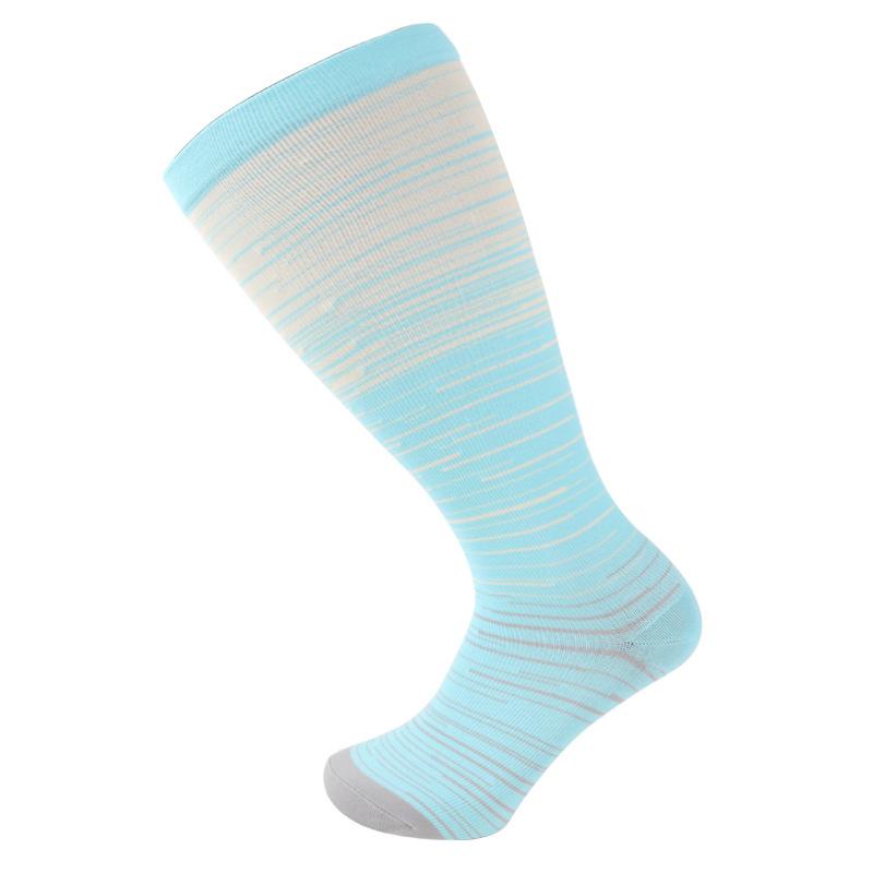 Plus Size 2XL-7XL 20-30 mmHg Compression Socks for Women Men Wide Calf Extra Large Knee High Flight Sock for Circulation Support