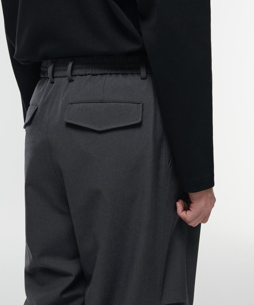 MUSINSA STANDARD Parachute Banding Slacks [Gray]