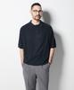STCO Codigallery Strong Material Raglan Short Sleeve Knit Dark Navy (Oversized Fit)_Cktvb04Ns7