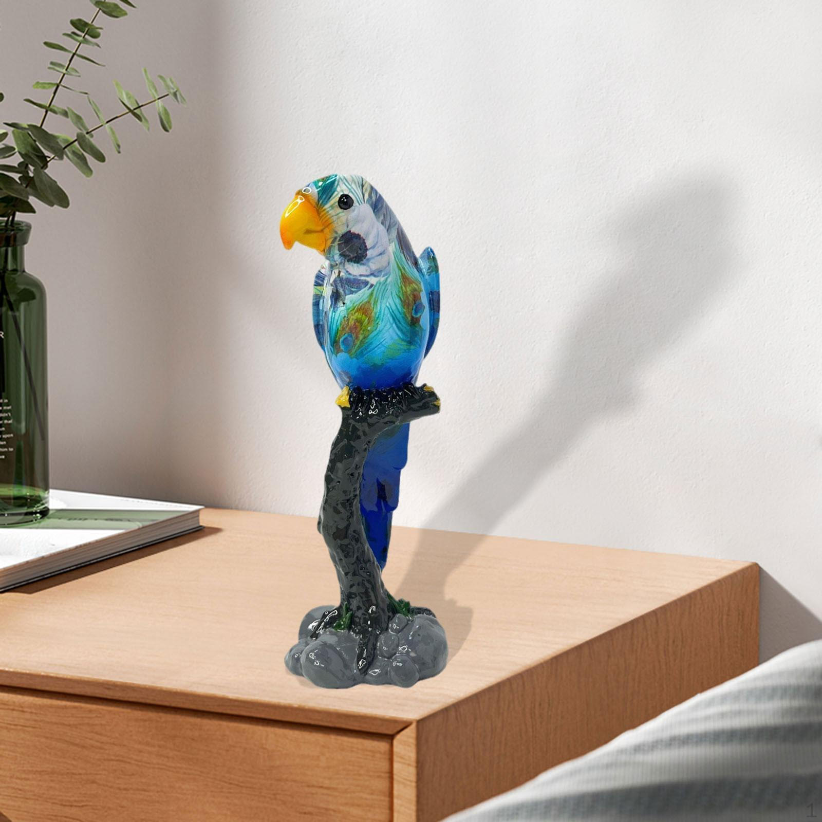 

Статуэтка птицы, дизайн попугая, декоративная фигурка животного для дома и сада Parrot
