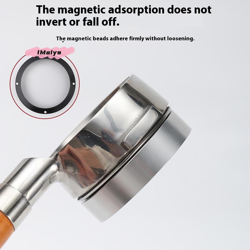 1Pcs Silver/Black Magnetic Espresso Dosing Ring 51mm-58mm Intelligent Funnel for Portafilter Barista Coffee Making Tools