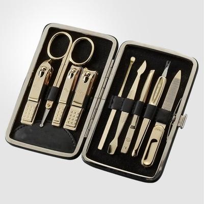 777 Three Seven Gold Nagelknipser 9-teiliges Schönheitsset TS-343EXG Hergestellt in Korea