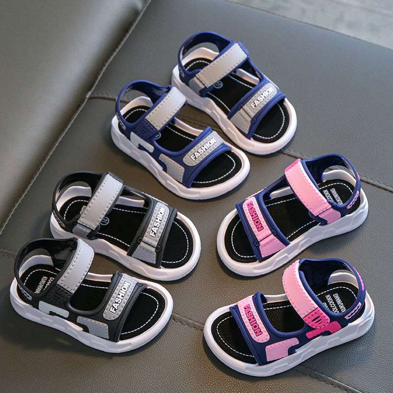 Children's Boys' Sandals 2025 New Soft-soled Non-slip Children's Handsome Fashion Middle School Children, Primary School Students, Baby Classmates