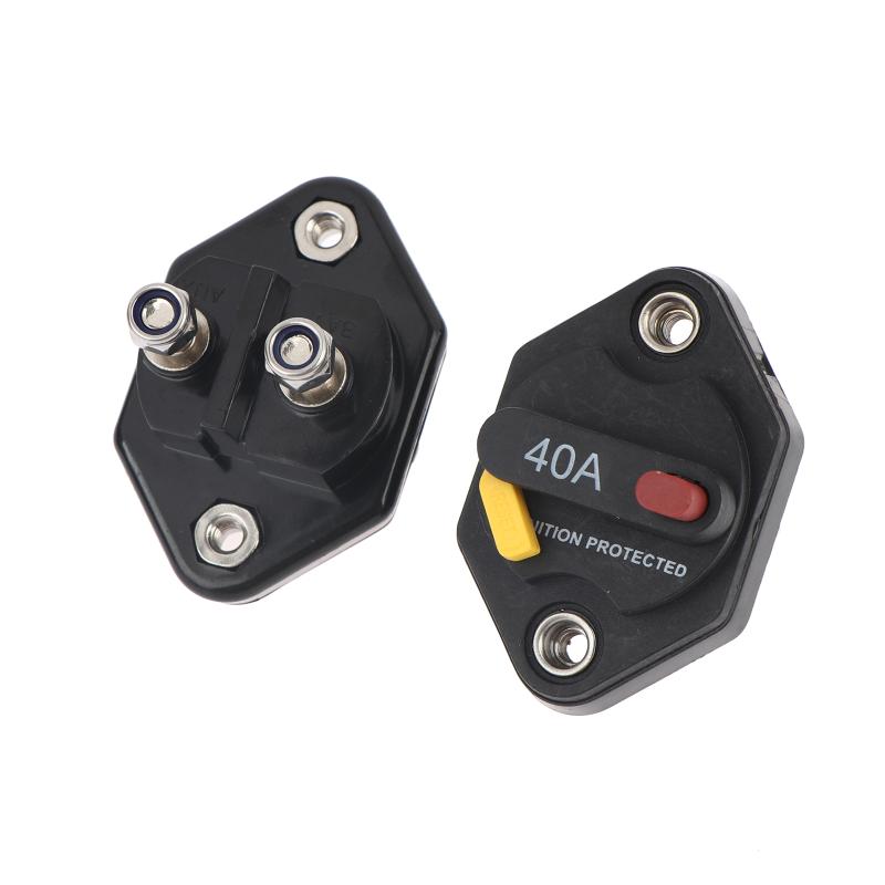 20A 30A 40A 50A 60A Caravan Manual Reset Waterpoof Car/Boat Current Overload Protector Bimetal Automobile Circuit Breakers