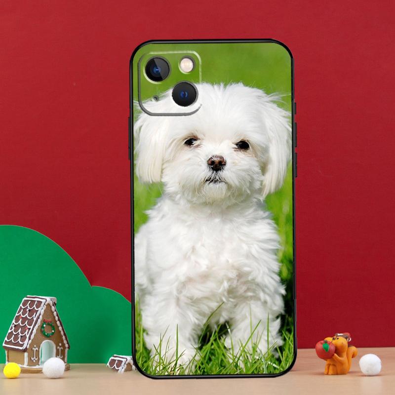 Maltese Dog Puppies Phone Case For iPhone 16 15 Plus 11 12 13 14 Pro Max Mini XS X XR 16e Back Cover Shell