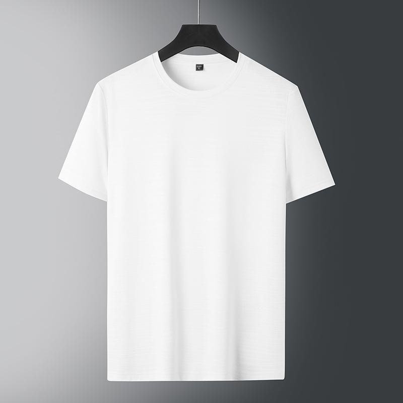 Футболка из ледяного шелка с короткими рукавами свободная дышащая для фитнеса бега быстросохнущая 6XL 6170₽