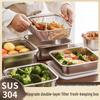 304 Stainless Steel Food Storage Container with Strainer