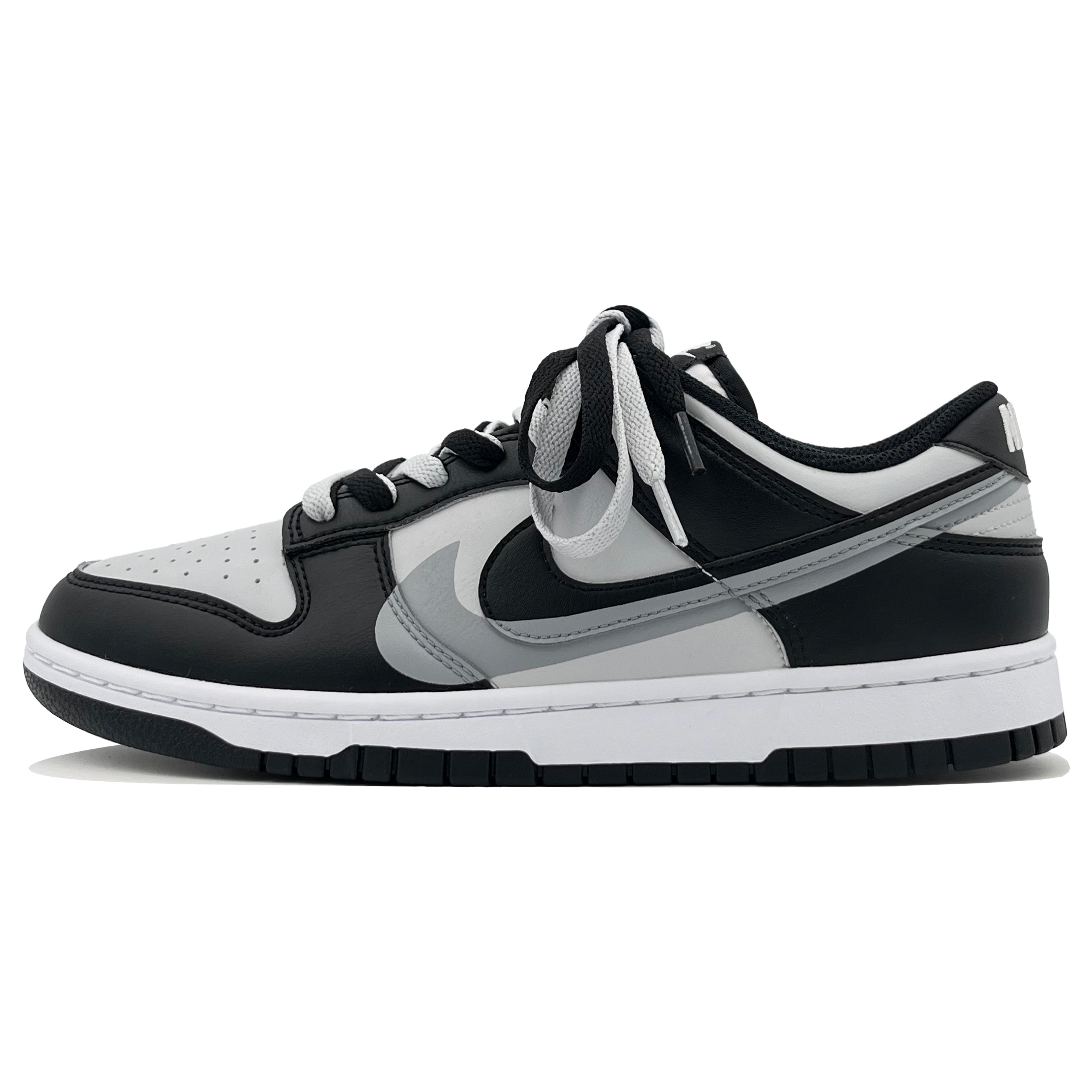 

Nike Dunk Shadow Panda Abrasion Resistant Slip Resistant Low top Skateboard Shoes Unisex Black White Gray DD1391-100(Team414-) 35.5
