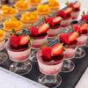 10pcs Elegant Mousse Cup Plastic Pudding Cup Party Supplies Disposable Dessert Cups  New Year
