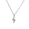 Fashion Minimalist Rhinestone Lightning Pendant Clavicle Necklace Light Luxury Versatile Jewelry For Women