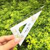 4 Pieces/Set Drawing Ruler DIY Crafts Straight Protractor Drafting Tool Stationery with Scale Rulers Supply Office