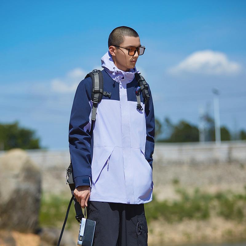 

Унисекс ветровка с капюшоном в японском стиле - Универсальная горная повседневная одежда M