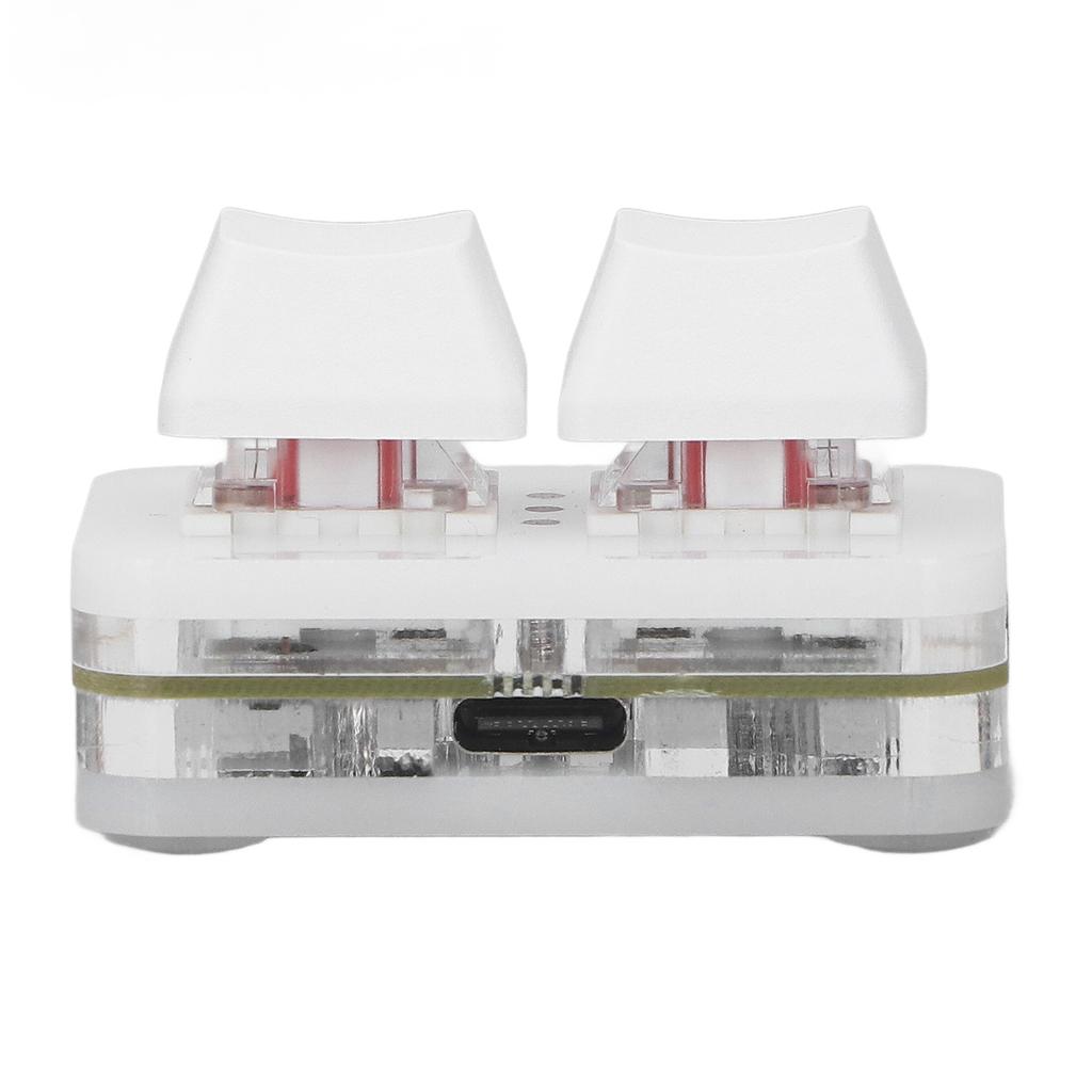 2 Tasten Rot   Tastatur   USB Mechanisches Tastaturpad für Rhythmusspiele Copy Paste Funktion