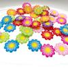 20 Pieces of 20mm Colorful Flower Shaped Rhinestone Flat Back Scrapbook Suitable for DIY Decoration, Jewelry Gift Decoration