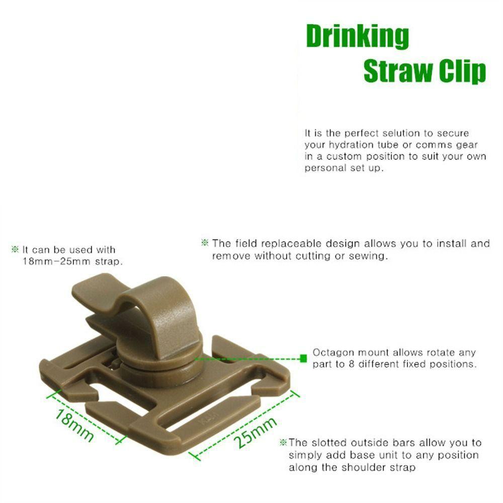 Bag Clip Water Pipe Hose Clamp Drinking Straw Tube Clip Drinking Tube Clip Hydration Tube Clip