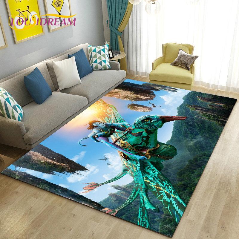 Tappeto Stampato HD del Film Avatar Grande, Tappeto per Soggiorno Camera da Letto Divano Zerbino Decorazione, Tappetino Antiscivolo per Giochi Bambini
