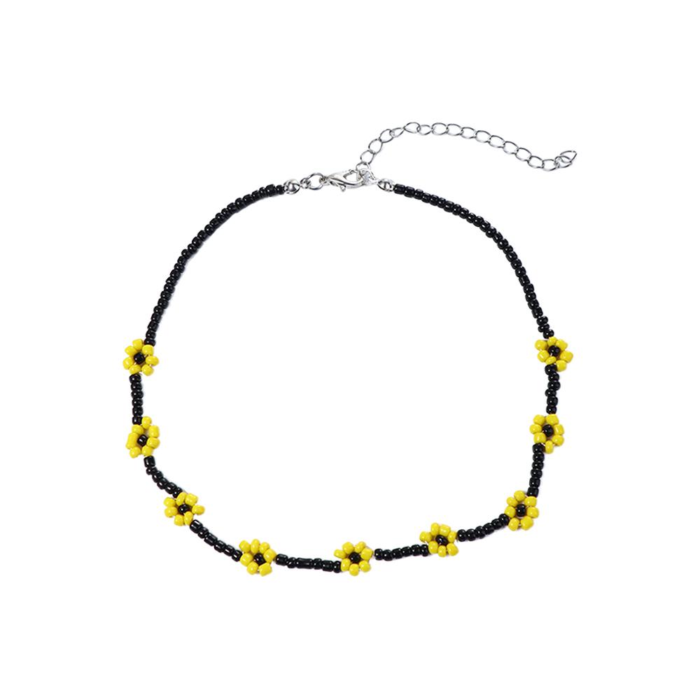 Cute New Women Jewelry Flower Party Necklace Daisy Beaded Chocker