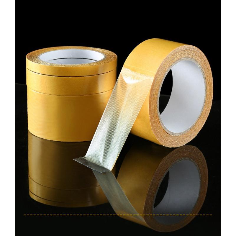

Прочная тканевая двухсторонняя лента Желтая высоковязкая широкая двухсторонняя лента для ковров Прозрачная сетчатая стекловолоконная лента 1 * 5 type