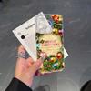 Ae106 Happy New Year art Merry Christmas Magsafe Transparent Cases for Samsung S23 S24 Ultra S21 iPhone 16 Pro Max Magnetic Wireless Charge Back Cover