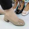 Spring and Autumn Woman Pumps Square Toe With Medium Heels Mary Jane Shoes for Women Chic Point Y2k Comfortable and Elegant Shoe