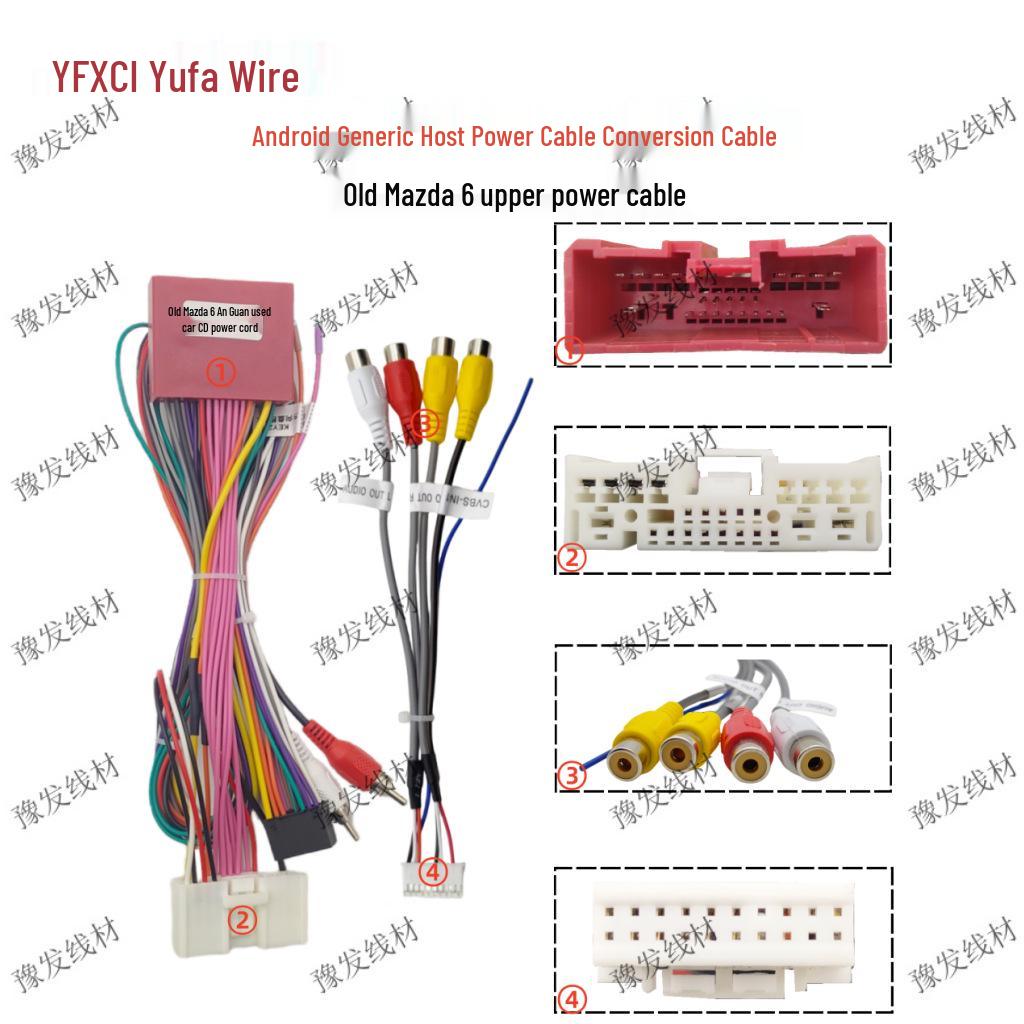 

Оригинальный CD-адаптер Mazda 6 для Android-навигации, жгут проводов