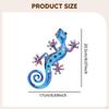 Metal Gecko Wall Art 2D Hanging Artwork,Art Decoration Ornament for Porch Cafe Patio Home