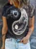 T-shirt Stampata 3D da Donna Magliette Oversize Top Estivi Nuove T-shirt Harajuku Top Y2k Maniche Corte Larghe Felpe Abbigliamento