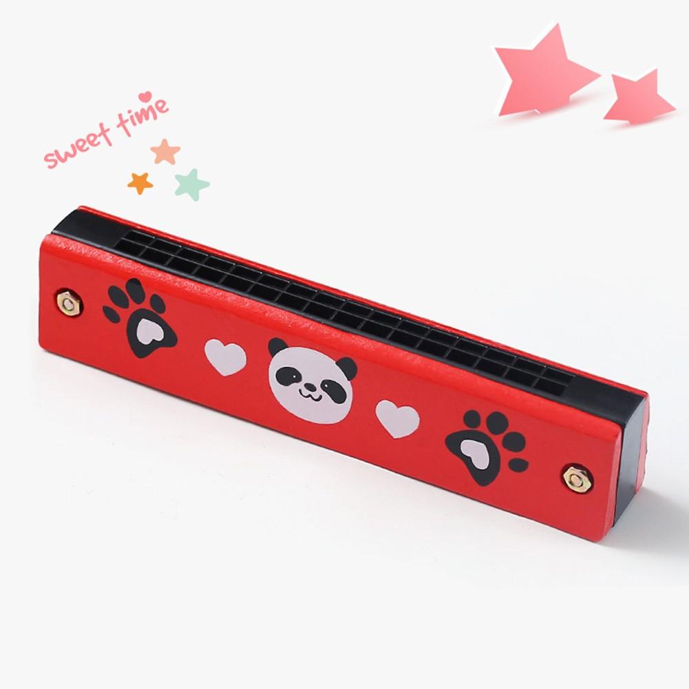 16 Holes Wooden Harmonica Mouth Organ Kids Music Instrument Educational Toy Gift Musical Instruments