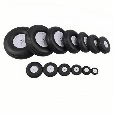 RC Model Aircraft PU Rubber Tires: 1-5 Inch Fixed-Wing Sponge Simulation Wheels