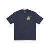 Palace National Flag Triangle Print Short Sleeve T-Shirt Unisex Tops Navy-Blue P20TS095