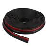 Z Shape Weatherstrip Car Door Seal Trim Door Edge Guard 4m Lip Rubber Self Adhesive Waterproof Dustproof Soundproof Windproof