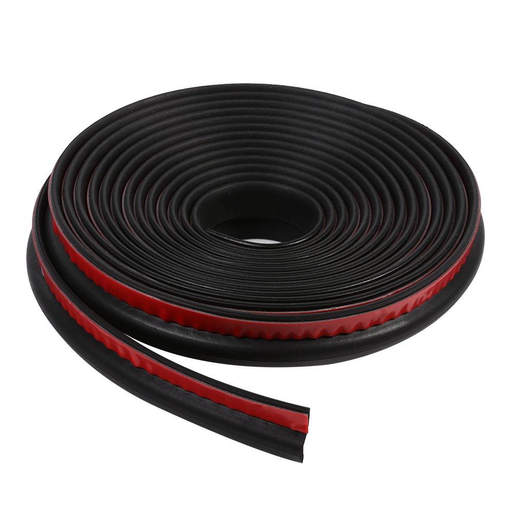 Z Shape Weatherstrip Car Door Seal Trim Door Edge Guard 4m Lip Rubber Self Adhesive Waterproof Dustproof Soundproof Windproof