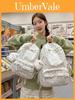 Grand Sac à Dos en Velours pour Fille pour l'École et les Voyages du Weekend