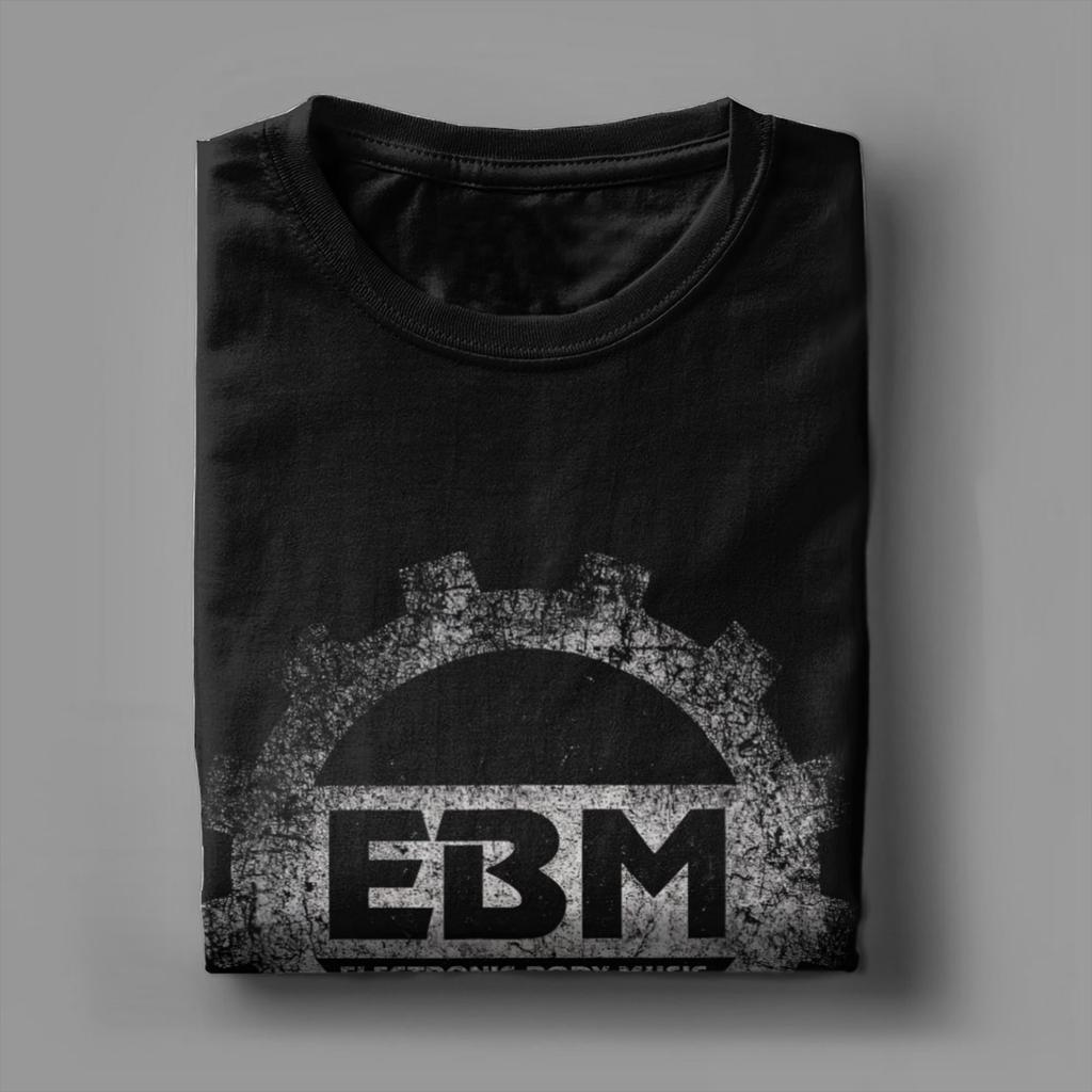 EBM Electronic Body Music Grunge T Shirts Men Cotton Novelty T-Shirt O Neck  Tees Short Sleeve Clothes Unique
