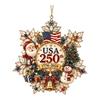 Holiday Tree Ornament Acrylic Hanging Decoration with Anniversary Theme and Character Artwork for Home Tree Display