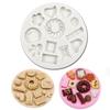 1PC Ciambelle Pan di Zenzero Caramelle Stampi in Silicone Decorazione per Torte Zucchero Arte Cioccolato Attrezzi per Cottura Forniture da Cucina