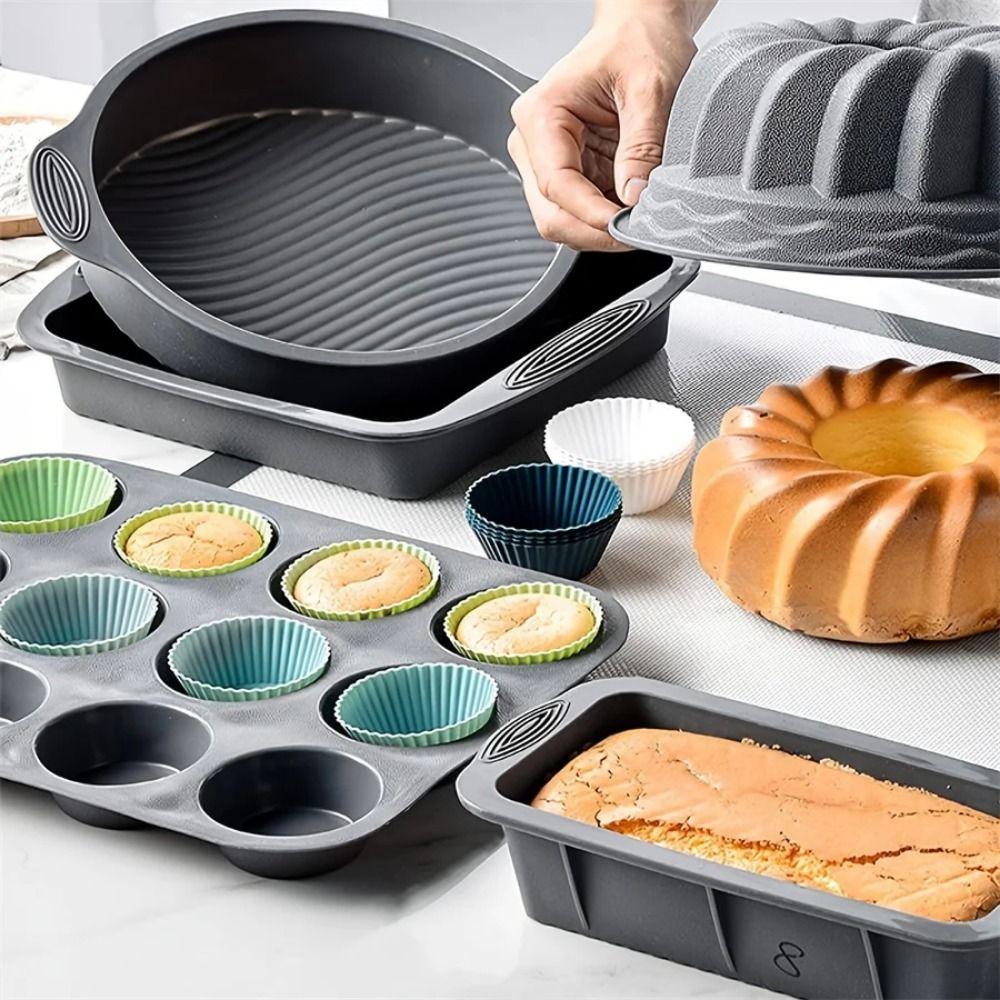 48Pcs DIY Non-stick Cupcake Holders Creative Food Baking Mold Muffin Cupcake Mold  Kitchen Bakeware