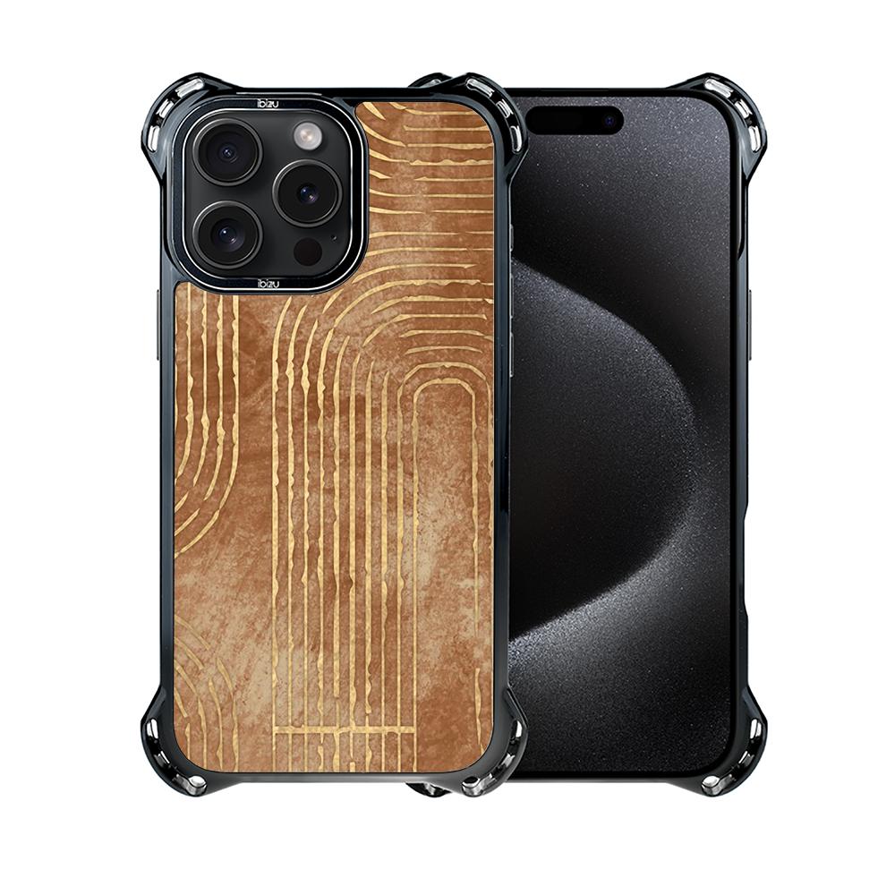 Etui Iphone 15 Pro Max Ibizu Dropguard Ultra Z Magsafe, Boho, Geometryczne Linie