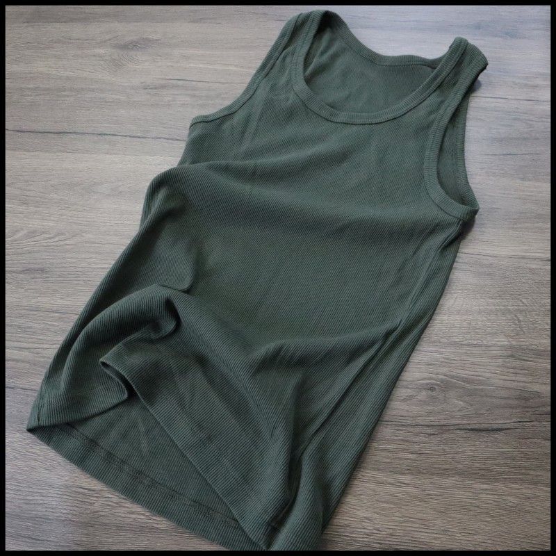 

Boutique Women s Clothing Lightweight Cotton Ammonia Blended Fine Texture Breathable Stretch Women s Summer Casual Undershirt Vest Army Green XXS