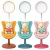 Cute Bear Desk Lamp 3 Lighting Modes LED Nursery Bedside Table Lamp Rechargeable Night Light for Bedroom Study