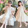 Girls' dress 2026 summer new children's summer dress, mid size princess dress, stylish children's clothing trend
