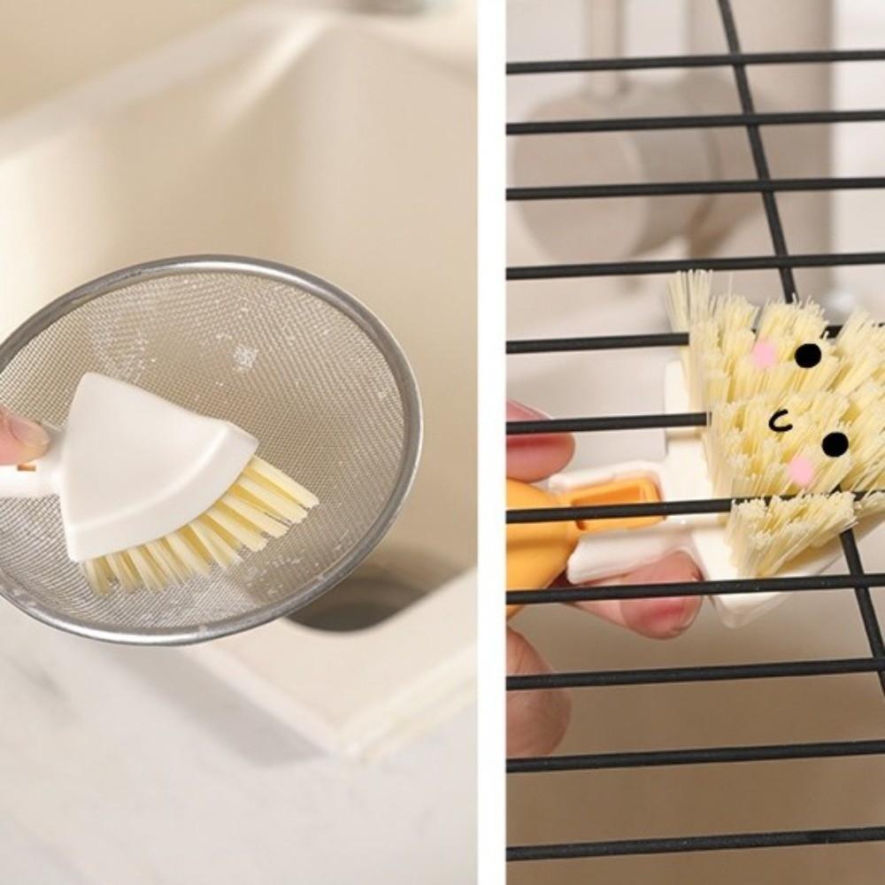 Short Handle Gap Cleaning Brush Foldable Corner Gap Brushs New No Dead Angle Stove Brush