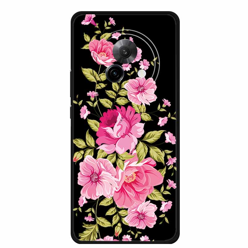 Black Silicone Case For Meizu Lucky 08 Case Luxury Protective Soft Phone Back Cover For Meizu Lucky 08 Case 6.78" Cartoon Shell